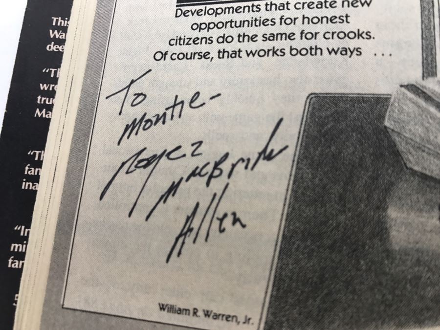 Signed Paperback Analog Science Fiction Science Fact May 1988 (Signed By Stanley Schmidt, Roger MacBride Allen, Kevin O'Donnell Jr., Michael F. Flynn And Harry Turtledove) [Photo 12]