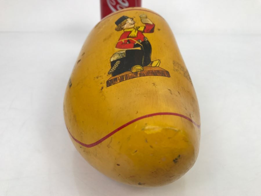 Vintage Heineken Holland Beer Advertising Wooden Clog Shoe [Photo 5]