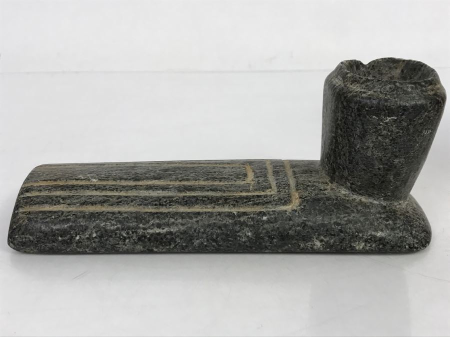 Antique Native American Steatite Platform Pipe From Ross County, Ohio [Photo 20]