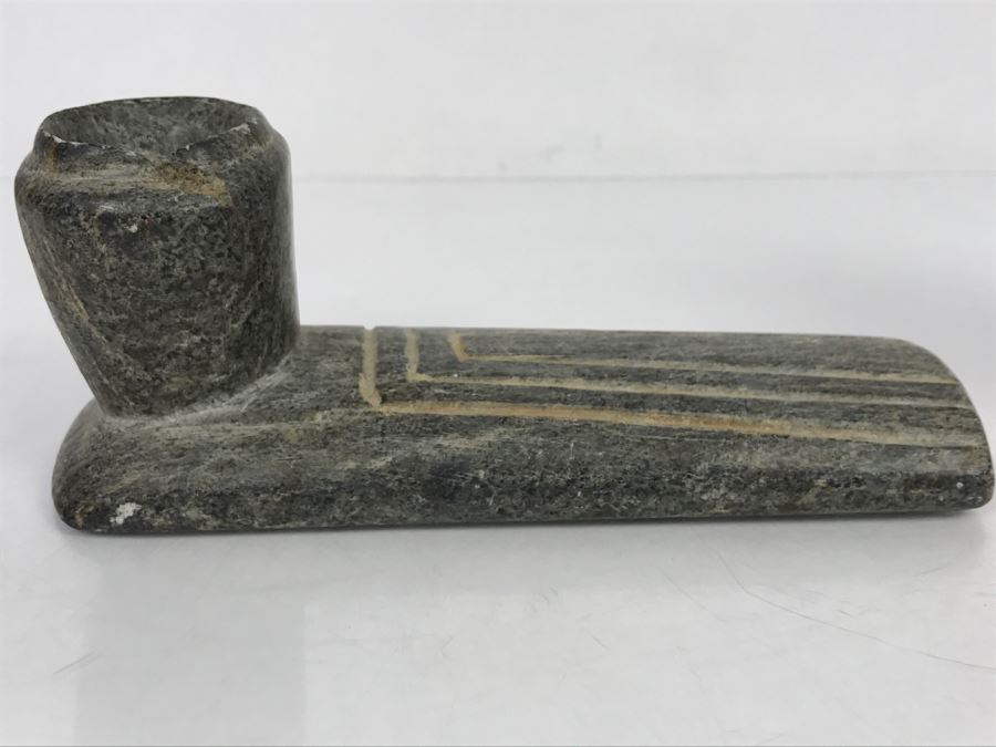 Antique Native American Steatite Platform Pipe From Ross County, Ohio [Photo 14]