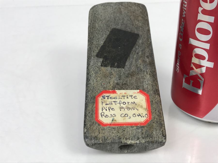 Antique Native American Steatite Platform Pipe From Ross County, Ohio [Photo 24]