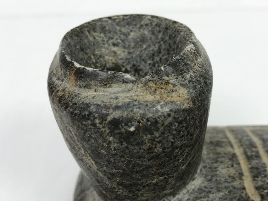 Antique Native American Steatite Platform Pipe From Ross County, Ohio [Photo 16]