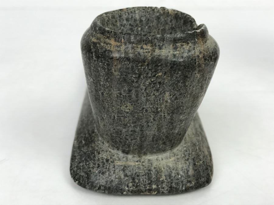 Antique Native American Steatite Platform Pipe From Ross County, Ohio [Photo 18]