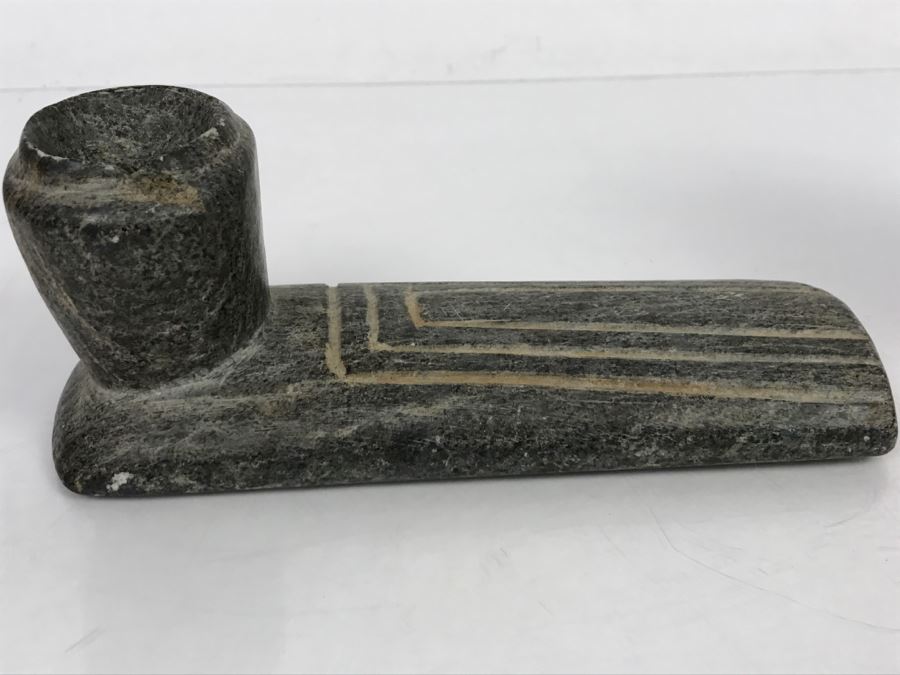 Antique Native American Steatite Platform Pipe From Ross County, Ohio [Photo 15]