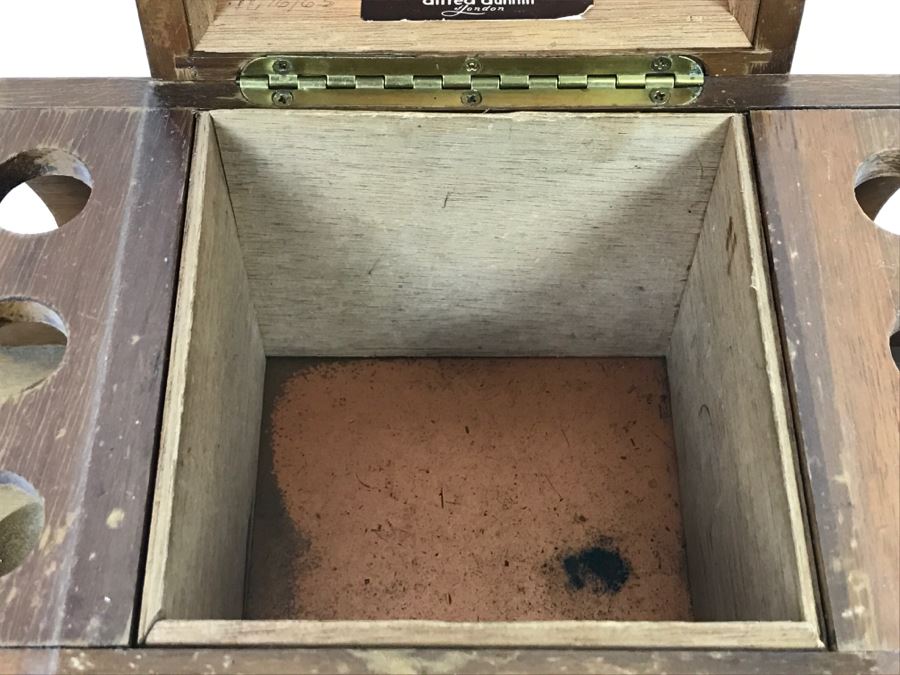 Mid-Century Alfred Dunhill Of London Wooden Humidor And Tobacco Pipe Stand Rack [Photo 9]