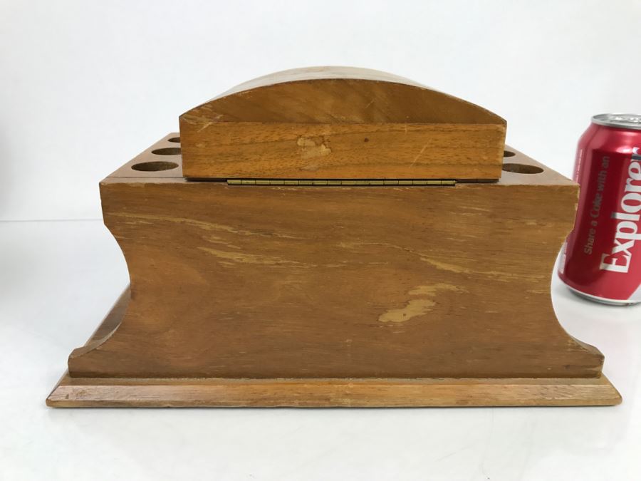 Mid-Century Alfred Dunhill Of London Wooden Humidor And Tobacco Pipe Stand Rack [Photo 14]