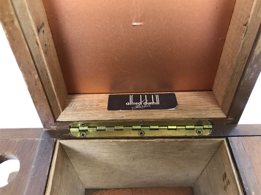 Mid-Century Alfred Dunhill Of London Wooden Humidor And Tobacco Pipe Stand Rack [Photo 6]