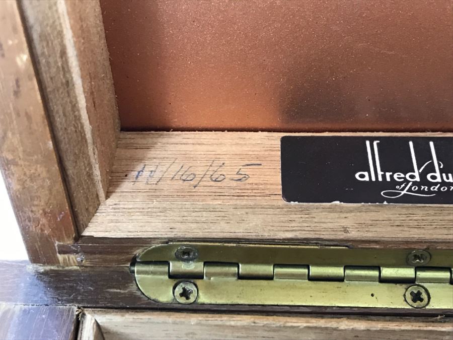 Mid-Century Alfred Dunhill Of London Wooden Humidor And Tobacco Pipe Stand Rack [Photo 8]