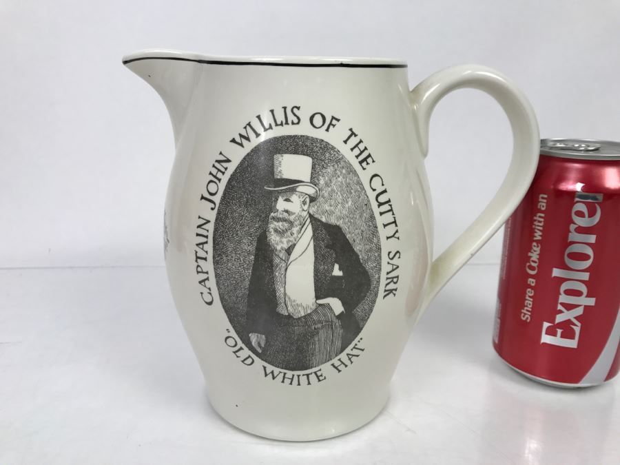 Vintage Cutty Sark Scotch Whisky Liquor Advertising Pitcher [Photo 2]