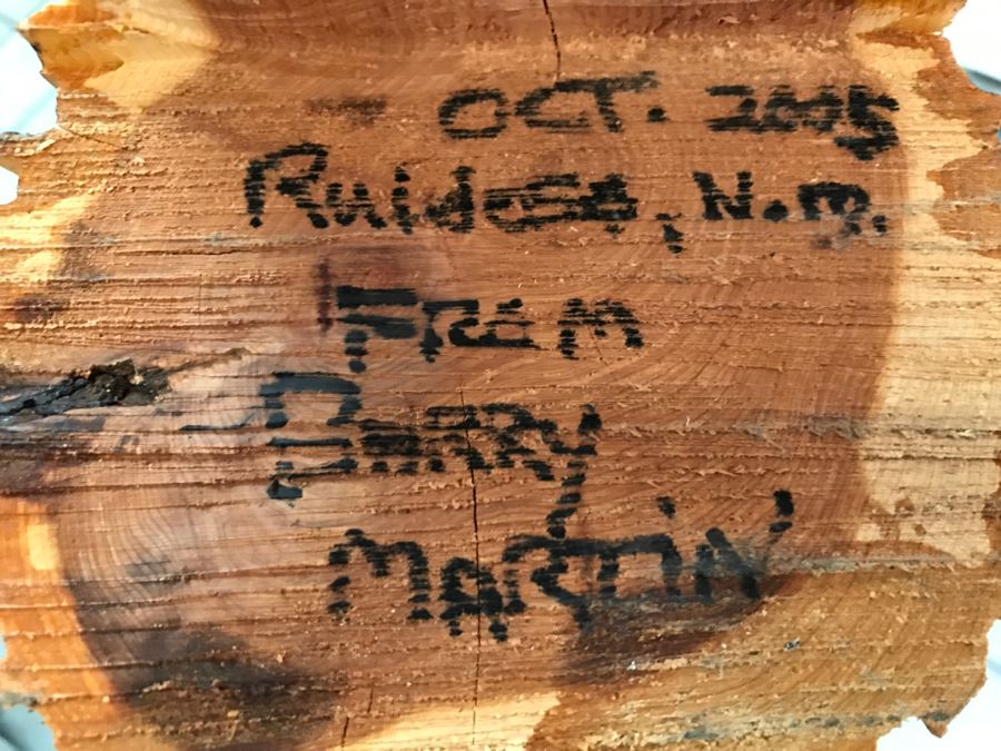 Signed Hand Carved Sitting Bear By Barry Martin Ruidoso, NM [Photo 16]