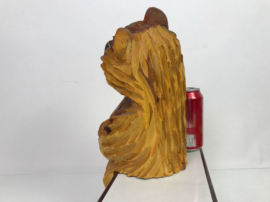 Signed Hand Carved Sitting Bear By Barry Martin Ruidoso, NM [Photo 10]