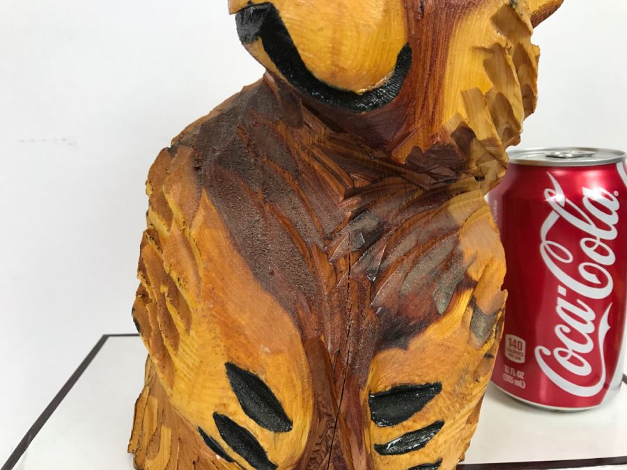 Signed Hand Carved Sitting Bear By Barry Martin Ruidoso, NM [Photo 5]