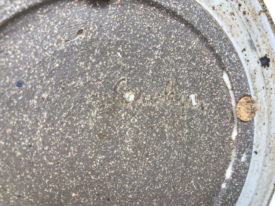 Mid-Century Pottery Ashtray Signed Carolyn [Photo 11]