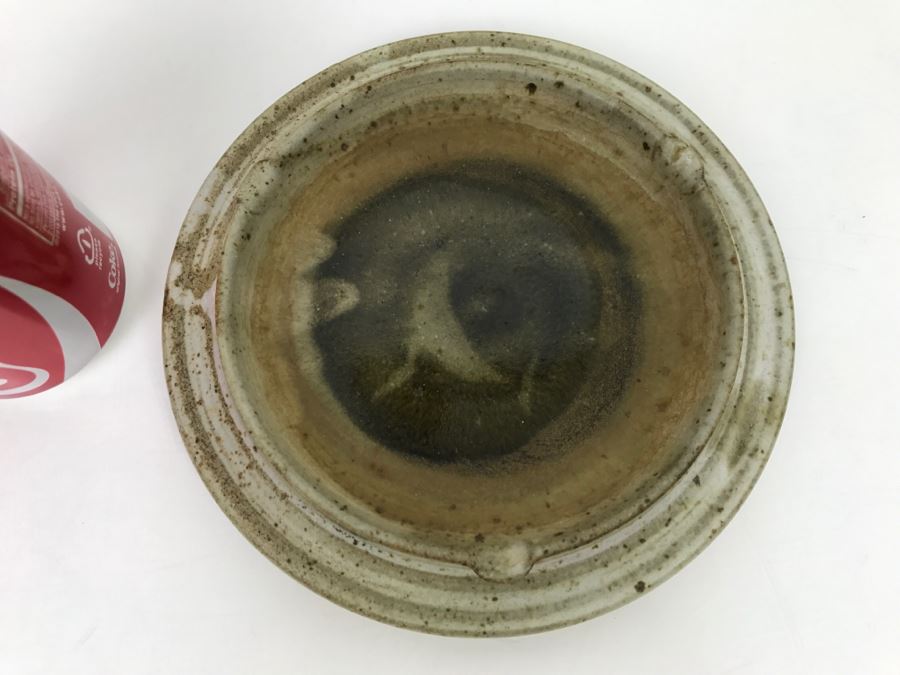 Mid-Century Pottery Ashtray Signed Carolyn [Photo 1]