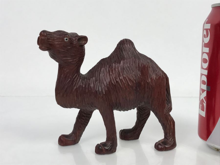 Hand Carved Wooden Camel Carving [Photo 2]