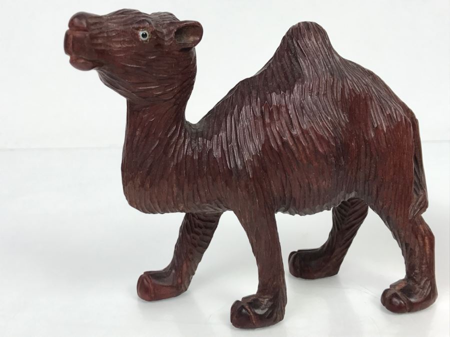 Hand Carved Wooden Camel Carving [Photo 4]