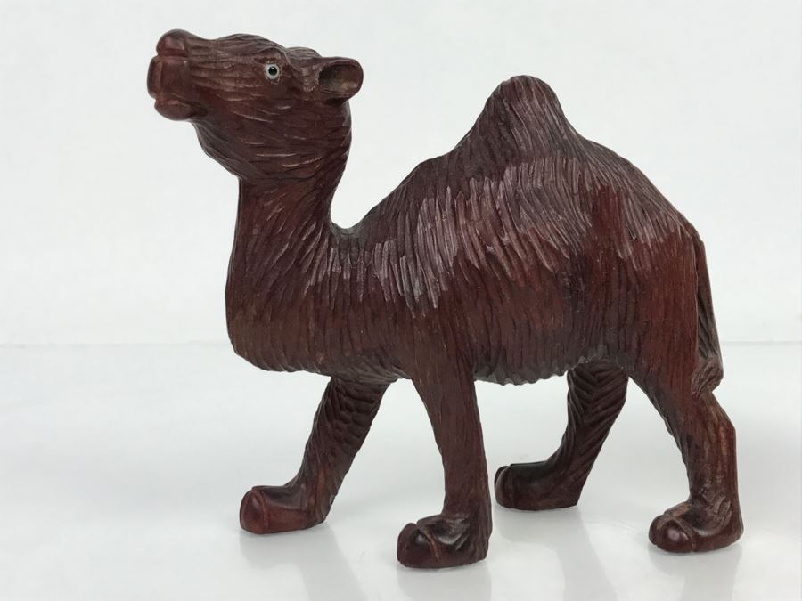 Hand Carved Wooden Camel Carving [Photo 3]