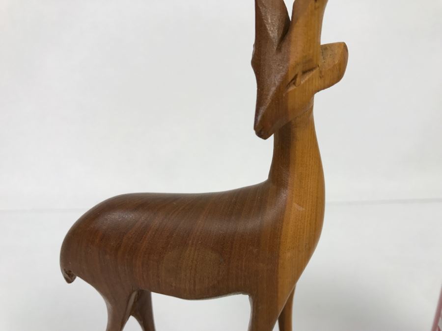 Vintage Kenya Africa Antelope Animal Carving [Photo 4]