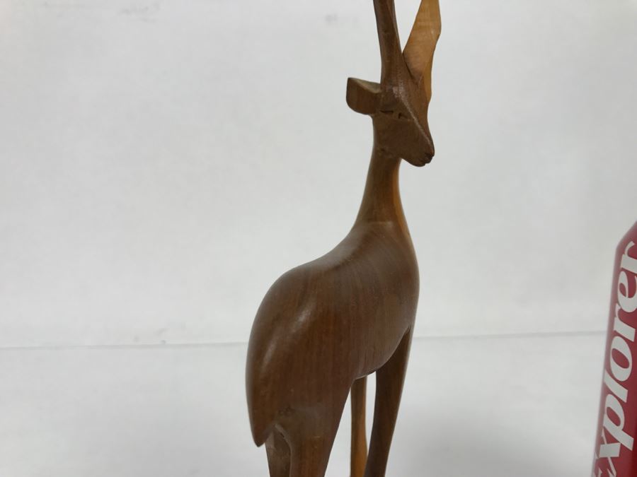 Vintage Kenya Africa Antelope Animal Carving [Photo 7]