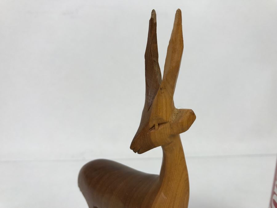 Vintage Kenya Africa Antelope Animal Carving [Photo 11]