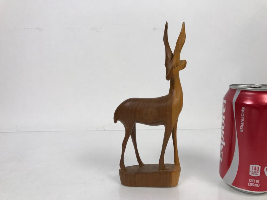 Vintage Kenya Africa Antelope Animal Carving [Photo 2]