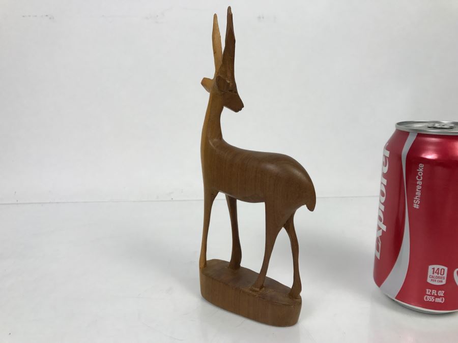 Vintage Kenya Africa Antelope Animal Carving [Photo 8]