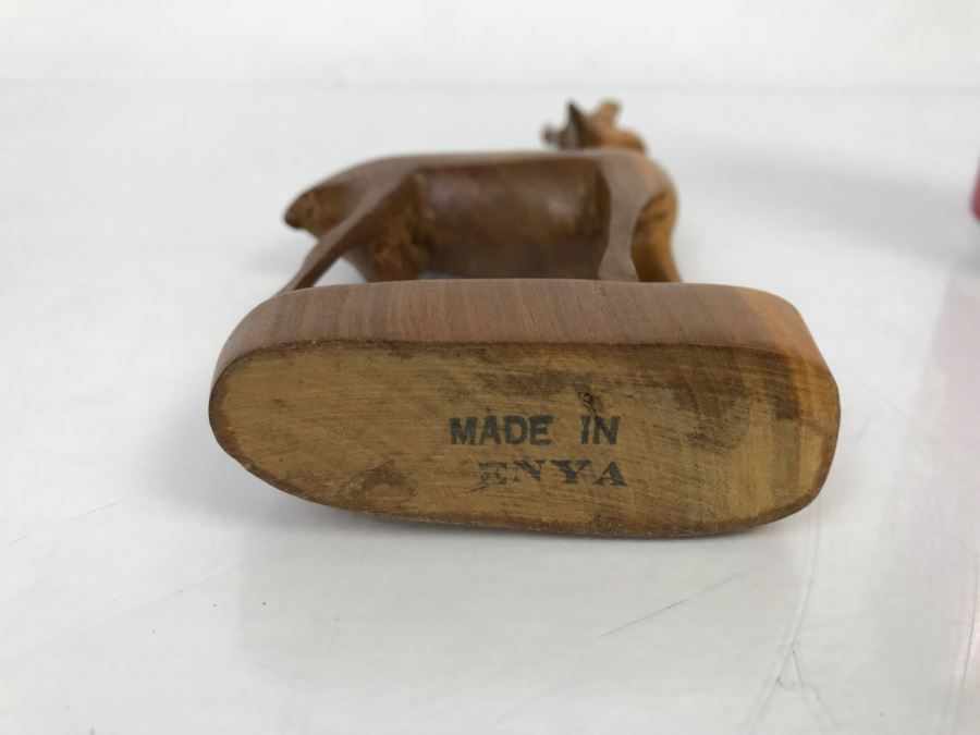 Vintage Kenya Africa Antelope Animal Carving [Photo 12]