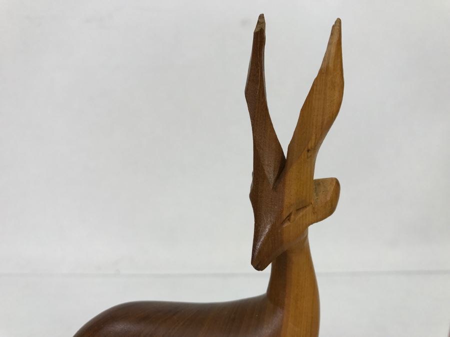 Vintage Kenya Africa Antelope Animal Carving [Photo 3]