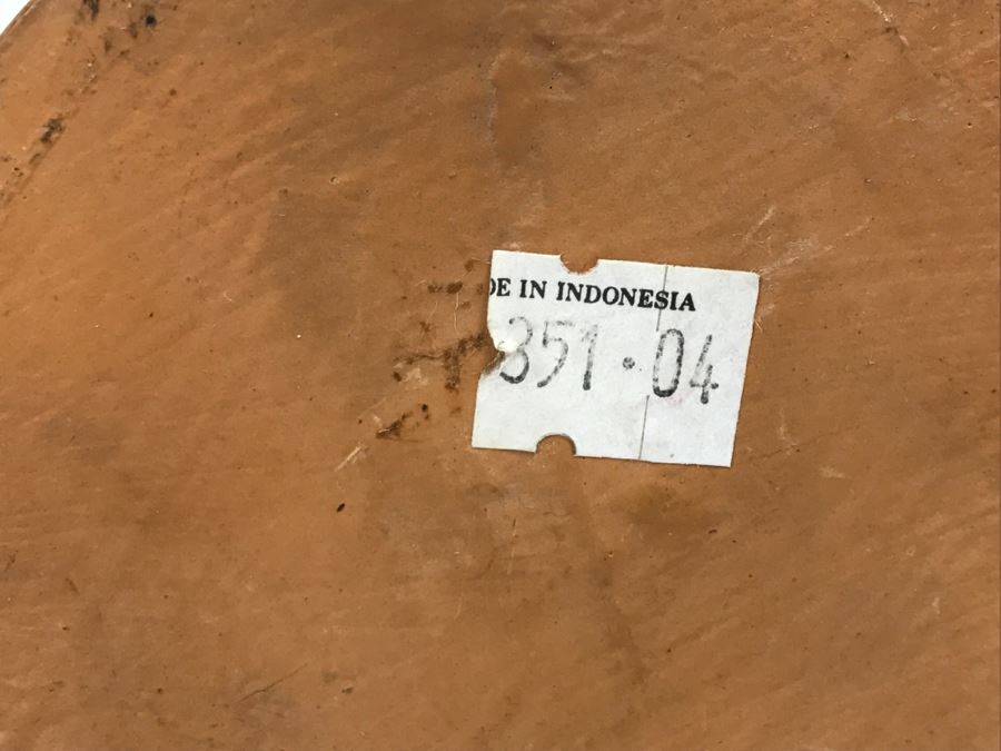 Set Of (3) Indonesian Animal Heads Frog Giraffe Fish [Photo 2]