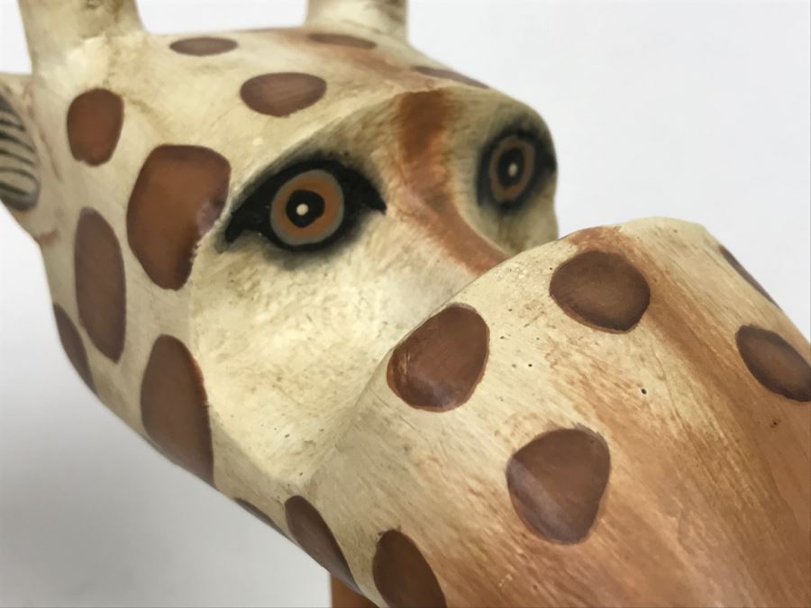 Set Of (3) Indonesian Animal Heads Frog Giraffe Fish [Photo 7]