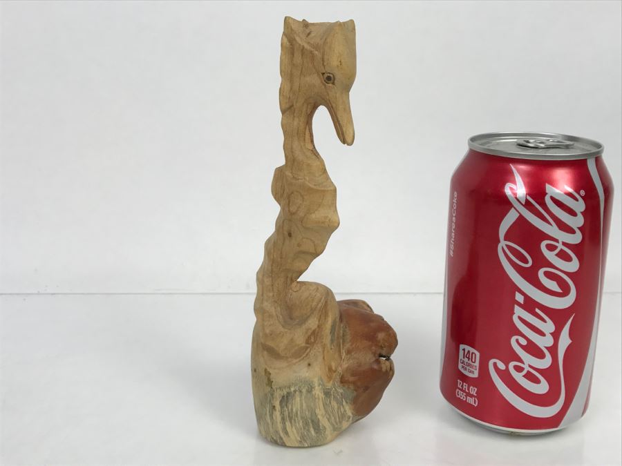 Vintage Wooden Seahorse Carving [Photo 8]