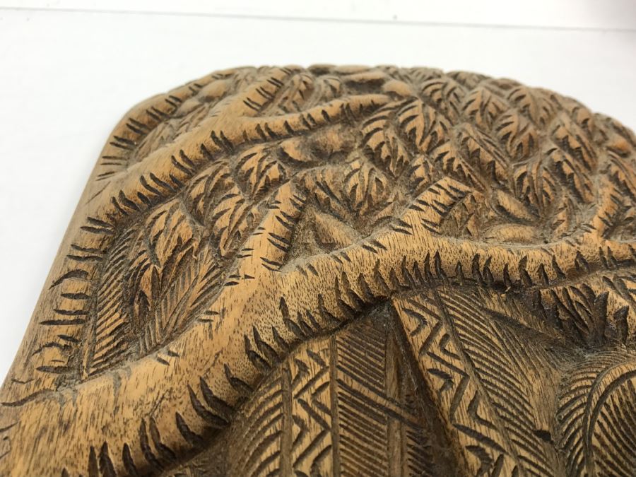 Vintage Wood Carving Depicting Woman By Boat [Photo 20]