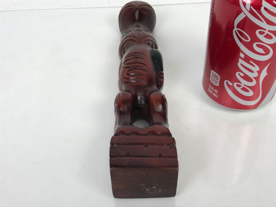 Hand Carved Maori Art Wooden Sculpture By Tipuna Wood Carvings Rotorua, NZ [Photo 19]