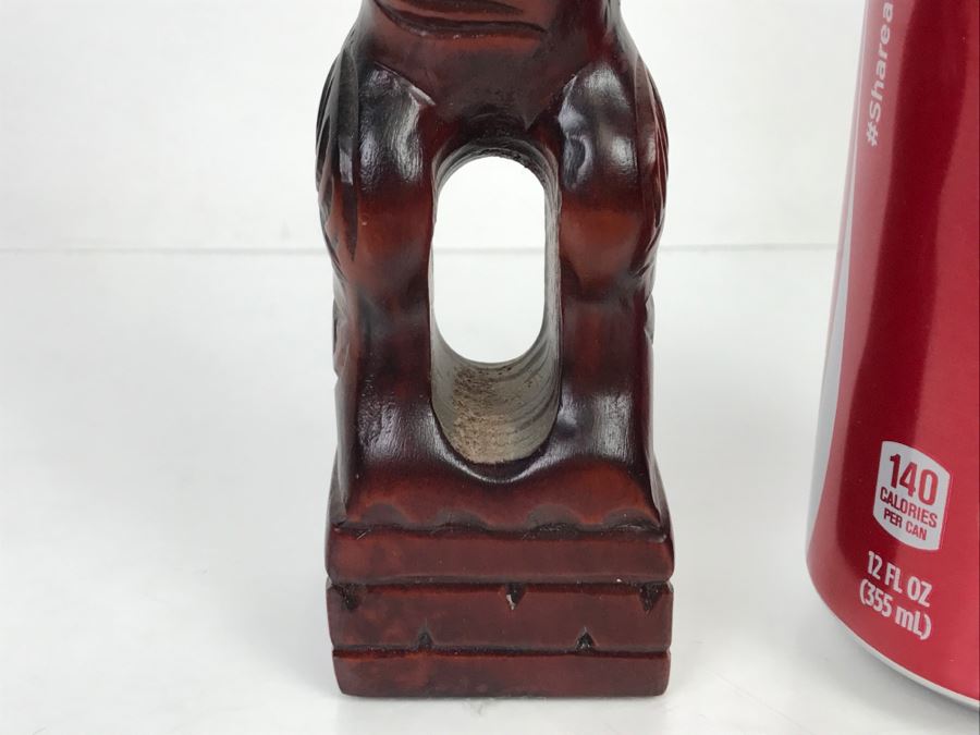 Hand Carved Maori Art Wooden Sculpture By Tipuna Wood Carvings Rotorua, NZ [Photo 5]