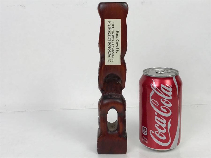 Hand Carved Maori Art Wooden Sculpture By Tipuna Wood Carvings Rotorua, NZ [Photo 12]