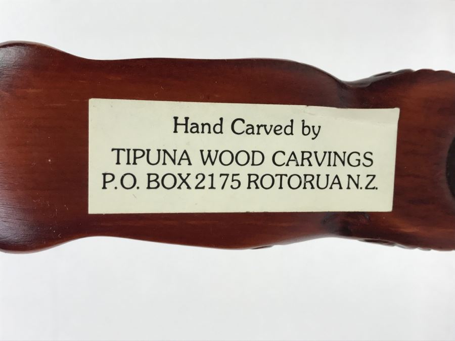 Hand Carved Maori Art Wooden Sculpture By Tipuna Wood Carvings Rotorua, NZ [Photo 13]