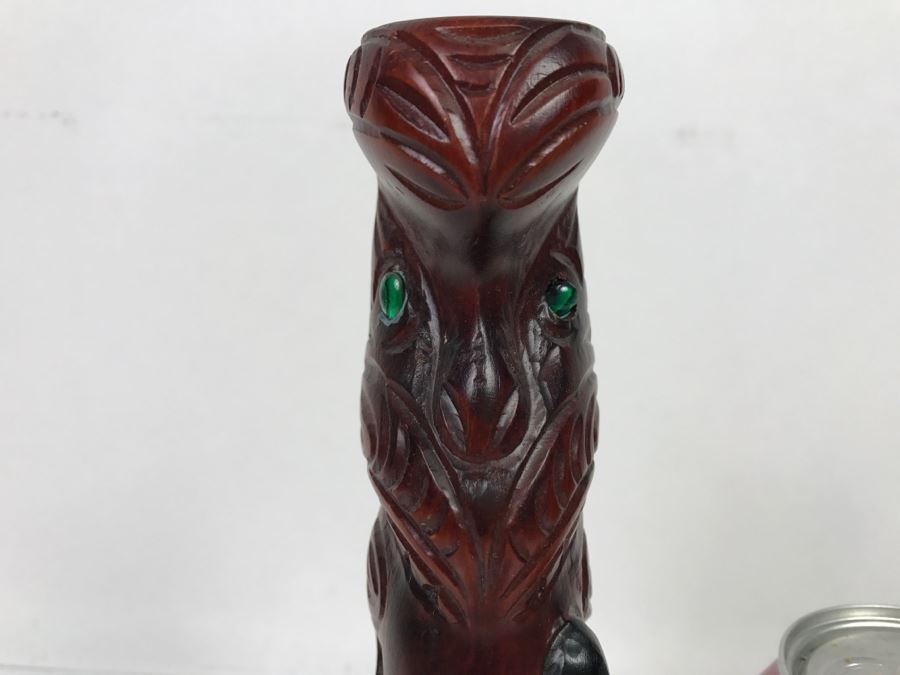 Hand Carved Maori Art Wooden Sculpture By Tipuna Wood Carvings Rotorua, NZ [Photo 2]