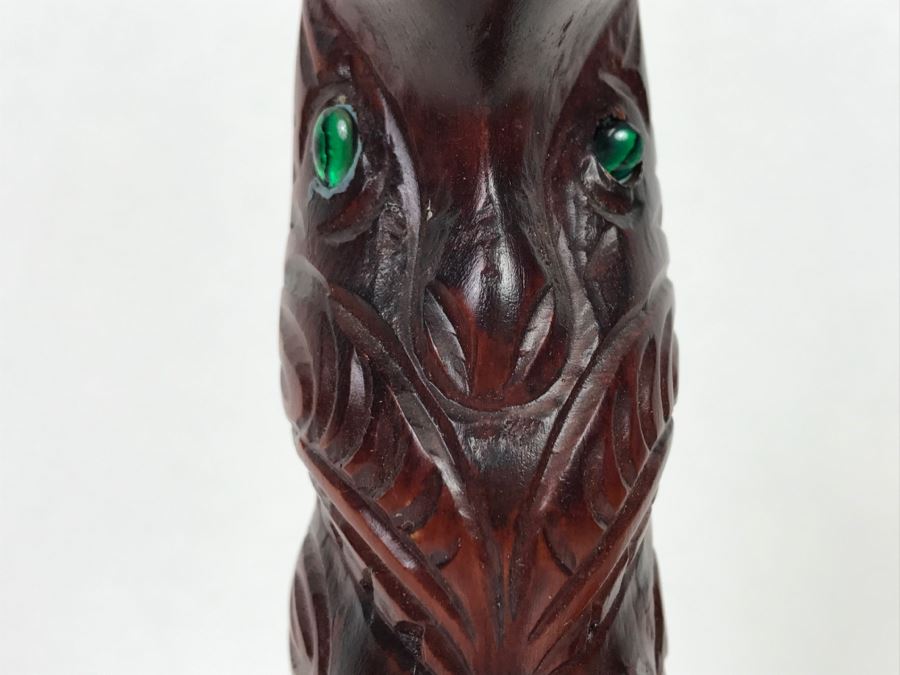 Hand Carved Maori Art Wooden Sculpture By Tipuna Wood Carvings Rotorua, NZ [Photo 4]