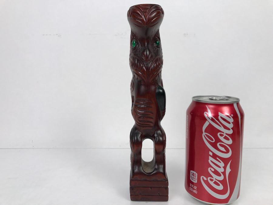 Hand Carved Maori Art Wooden Sculpture By Tipuna Wood Carvings Rotorua, NZ [Photo 1]