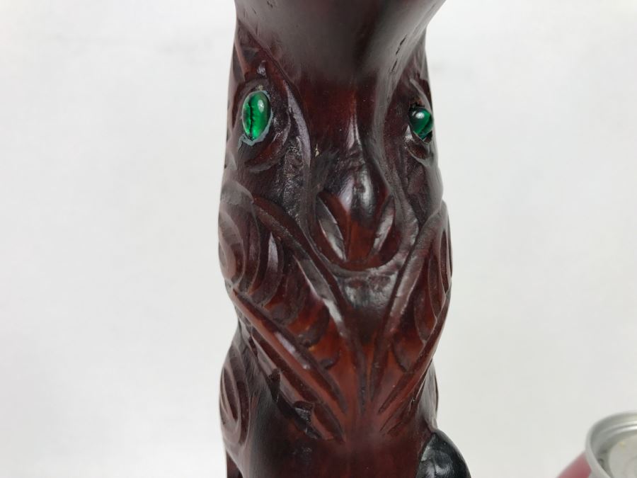 Hand Carved Maori Art Wooden Sculpture By Tipuna Wood Carvings Rotorua, NZ [Photo 3]