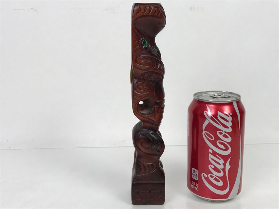 Hand Carved Maori Art Wooden Sculpture By Tipuna Wood Carvings Rotorua, NZ [Photo 11]