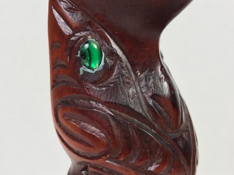 Hand Carved Maori Art Wooden Sculpture By Tipuna Wood Carvings Rotorua, NZ [Photo 8]