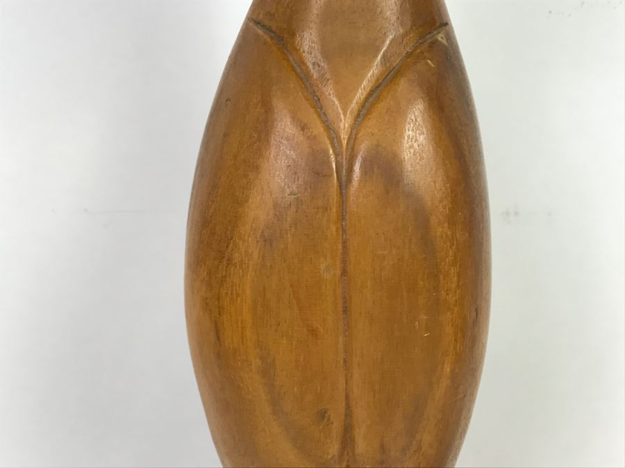 Large Hand Carved Cat Sculpture [Photo 7]