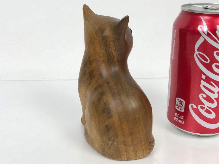 Oregon Myrtlewood Cat Sculpture [Photo 9]