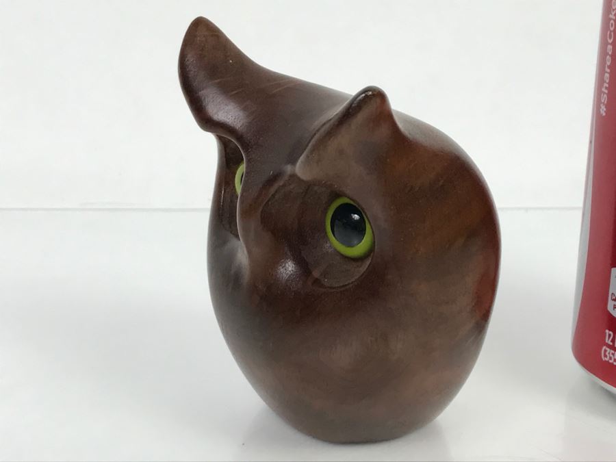 Carved Wooden Owl Sculpture [Photo 9]