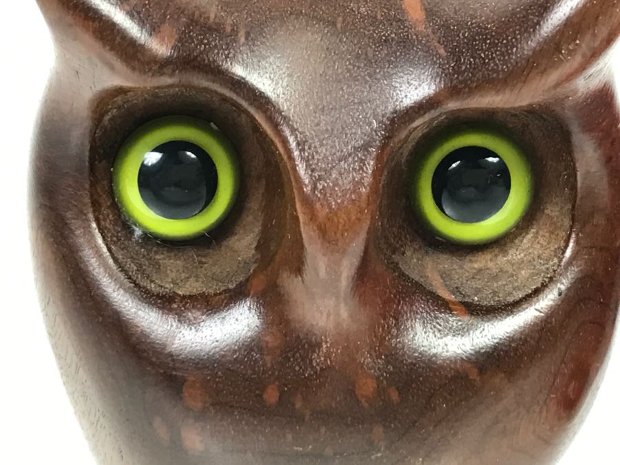 Carved Wooden Owl Sculpture [Photo 5]