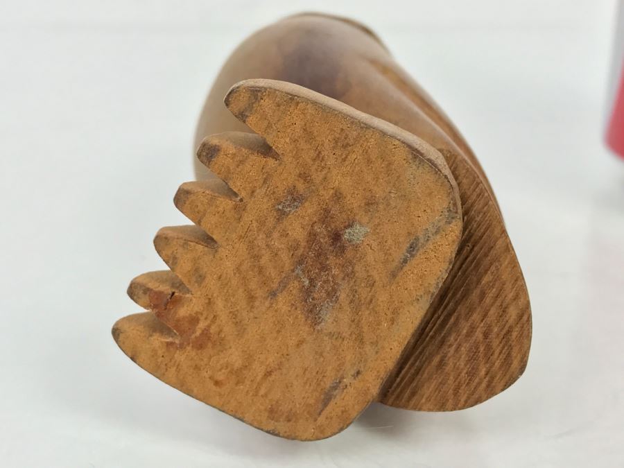 Mid-Century Carved Wooden Owl Sculpture [Photo 11]