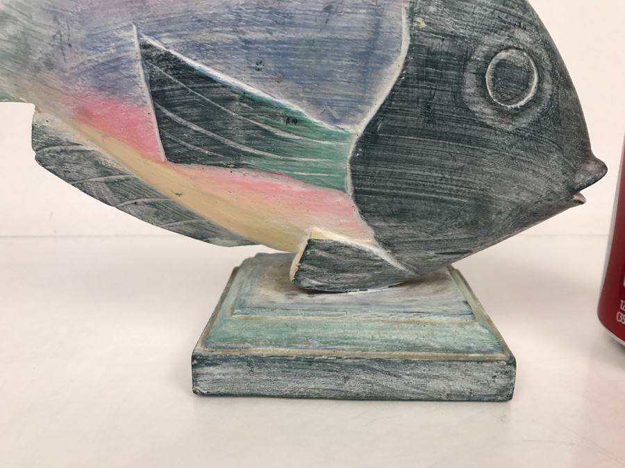 Hand Carved And Hand Painted Fish Sculpture Indonesia [Photo 5]