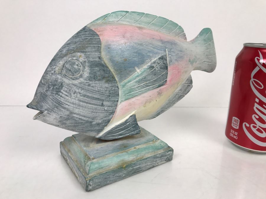 Hand Carved And Hand Painted Fish Sculpture Indonesia [Photo 7]