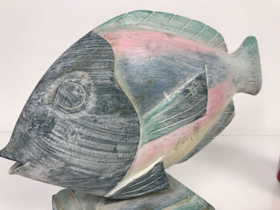 Hand Carved And Hand Painted Fish Sculpture Indonesia [Photo 9]